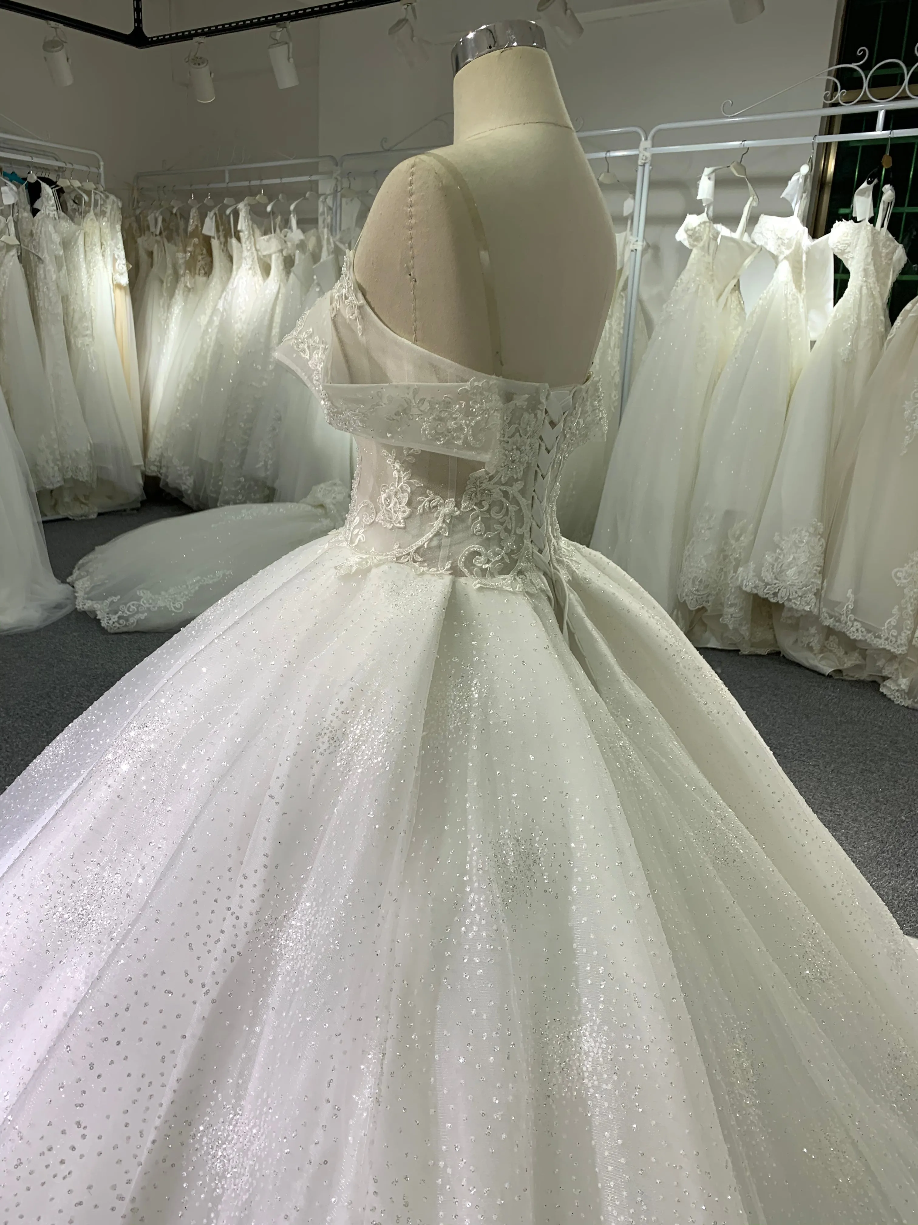 BYG strapless wedding dress