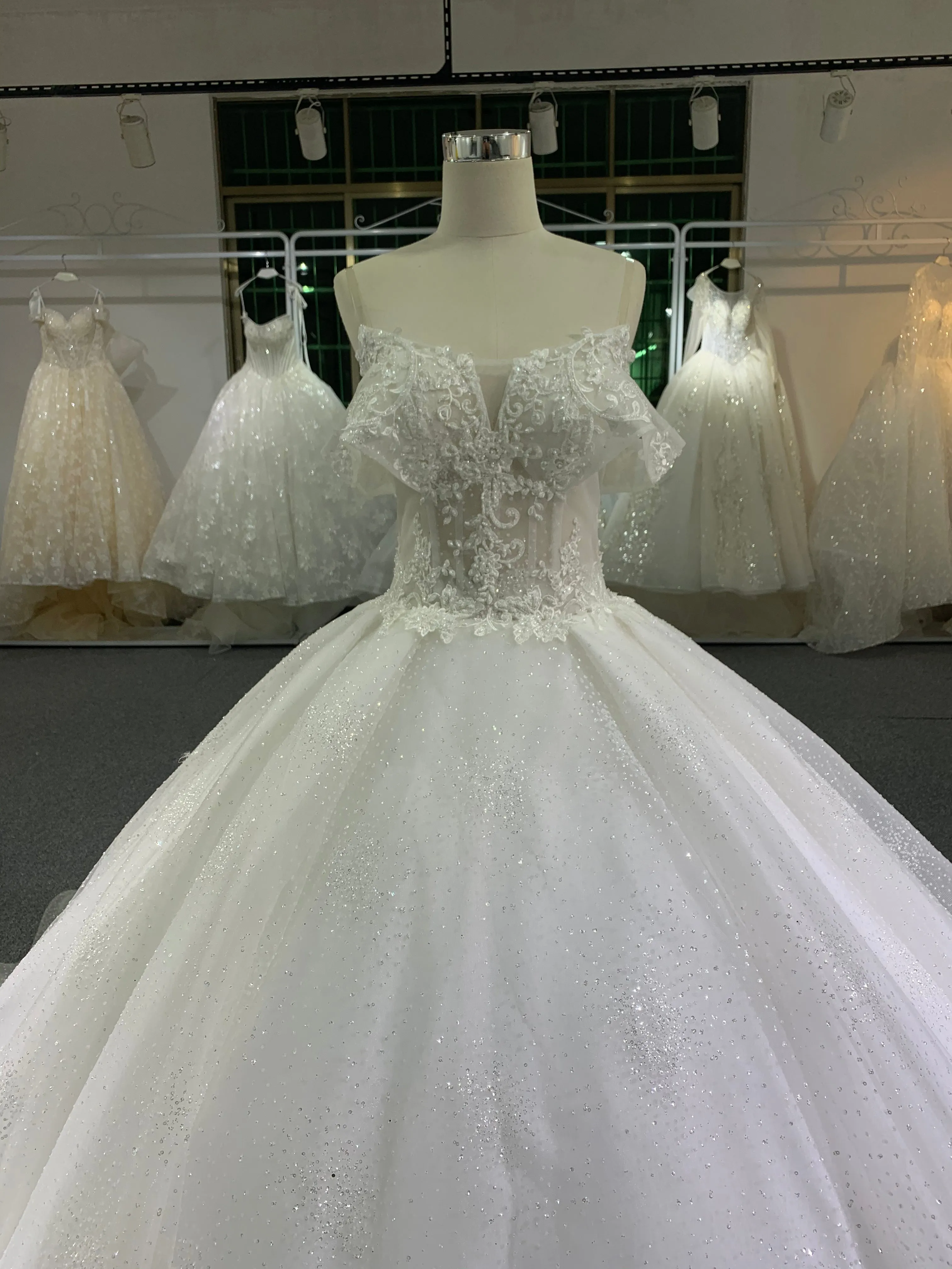 BYG strapless wedding dress