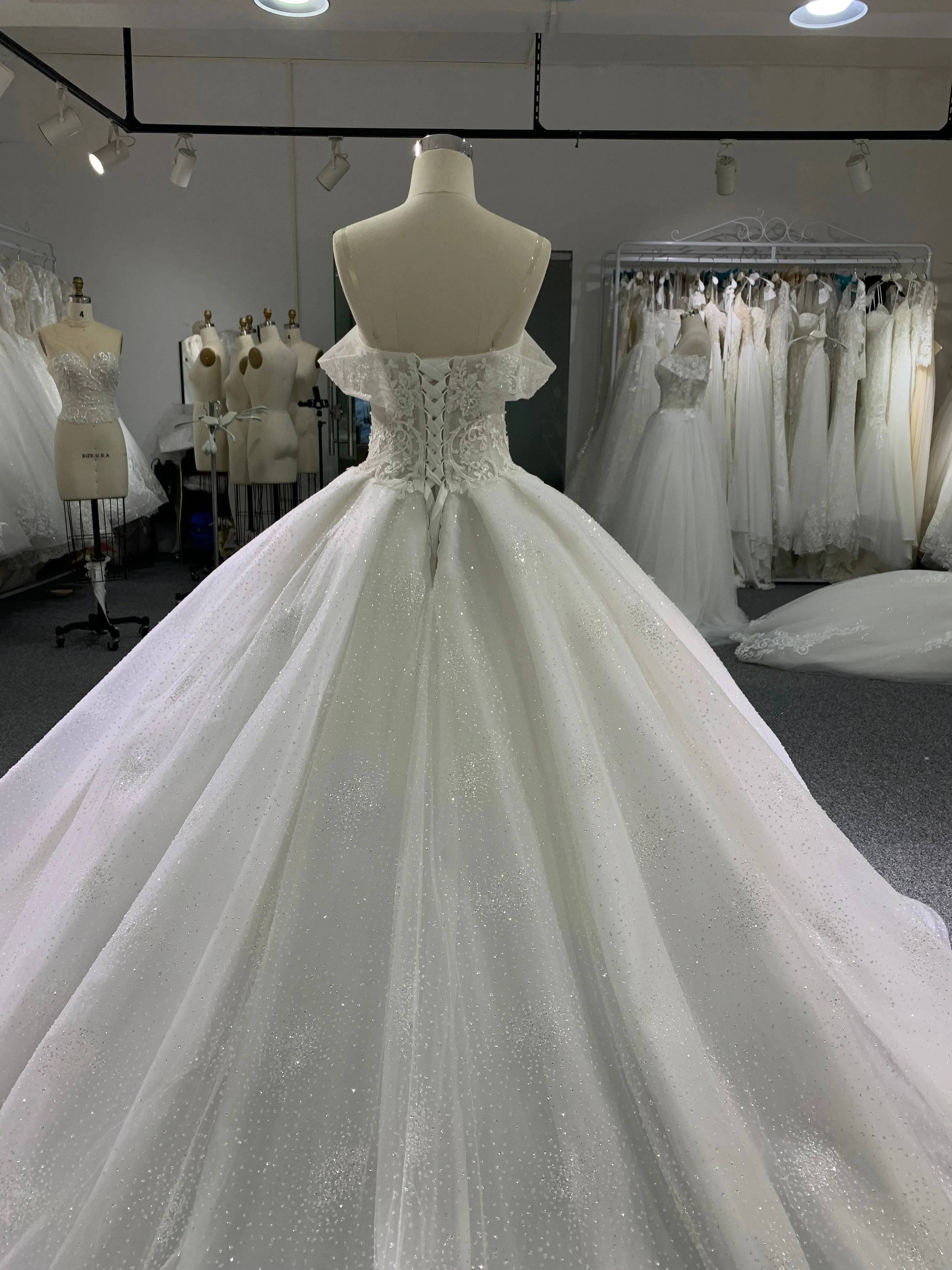 BYG strapless wedding dress