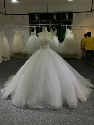 BYG strapless wedding dress