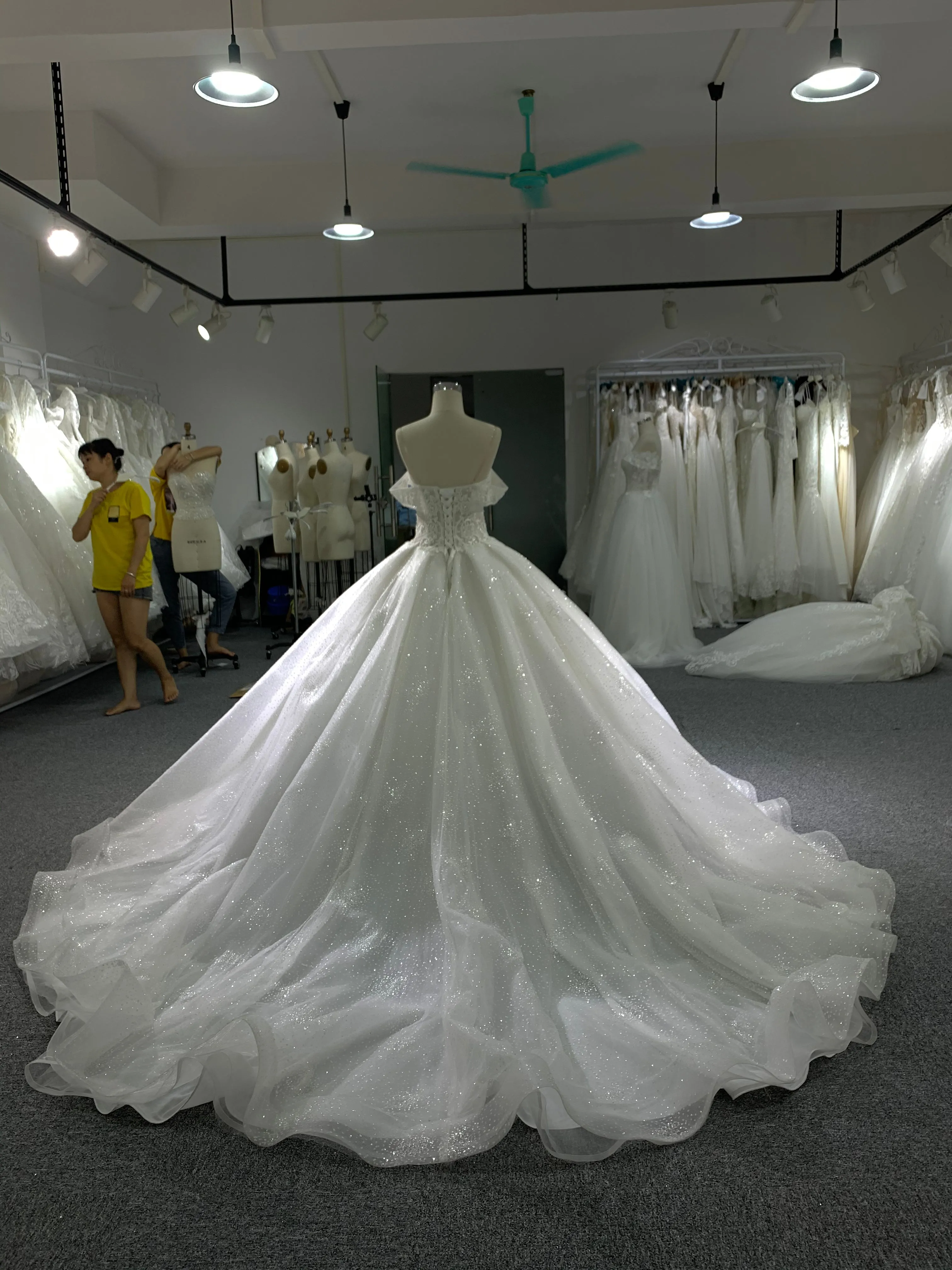 BYG strapless wedding dress