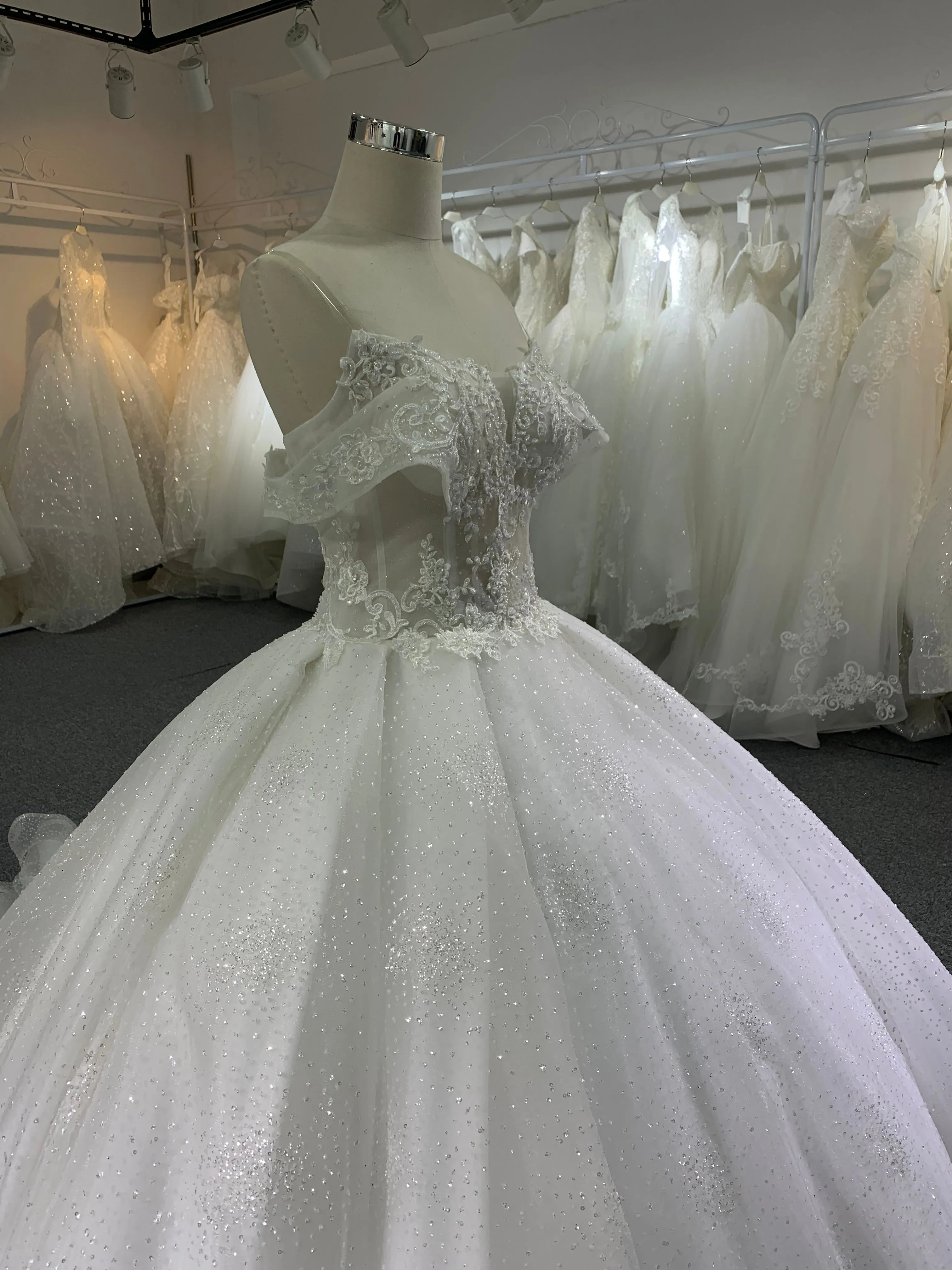 BYG strapless wedding dress