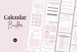 Calendar Builder Canva Planner Template