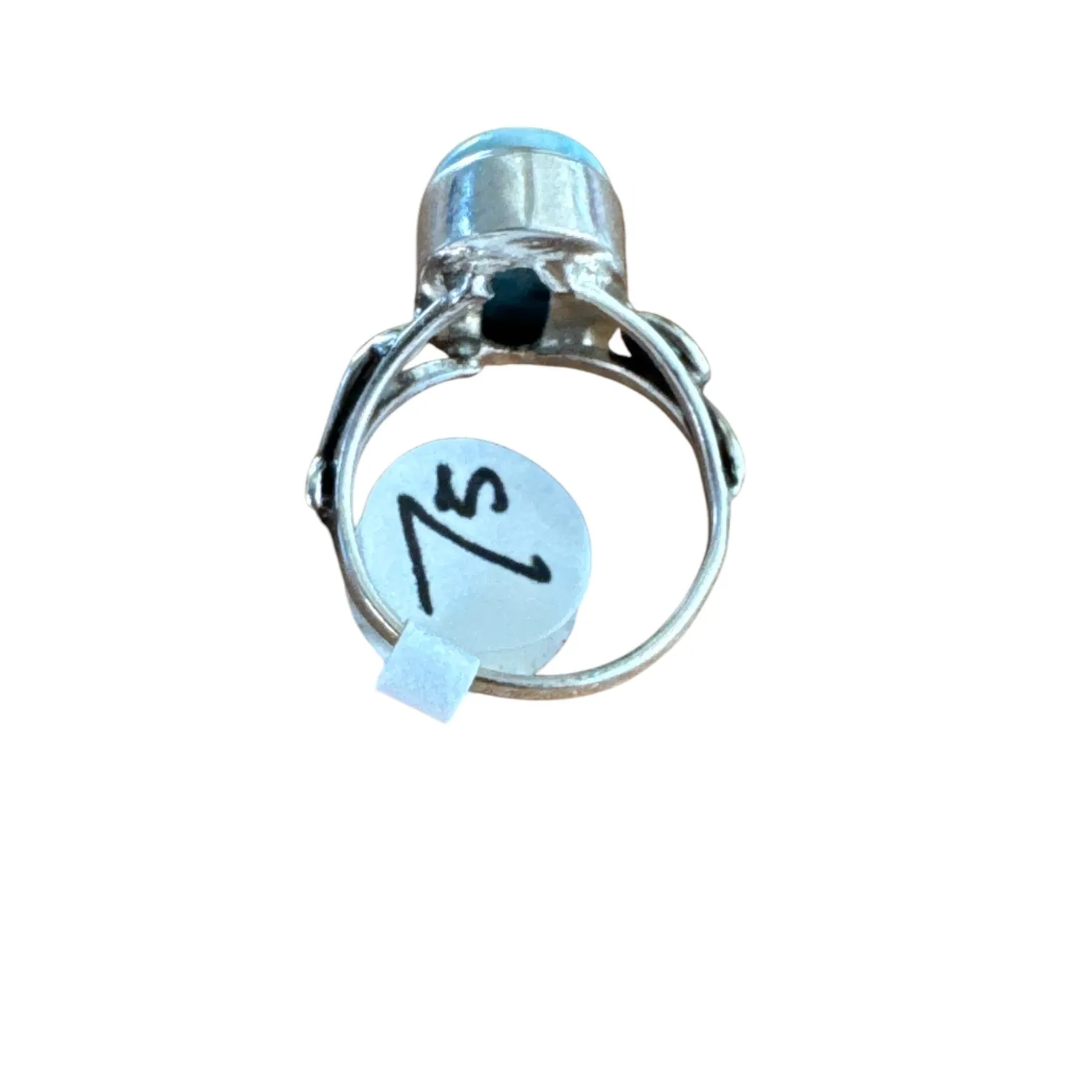 Caribbean Larimar Solid 925 Sterling Silver Ring 7.5
