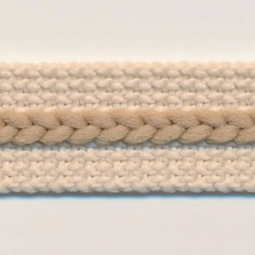 Chain Line Tape #6 Beige & Olive Gray