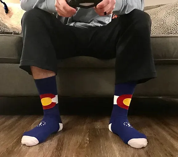 Colorado State Flag Socks