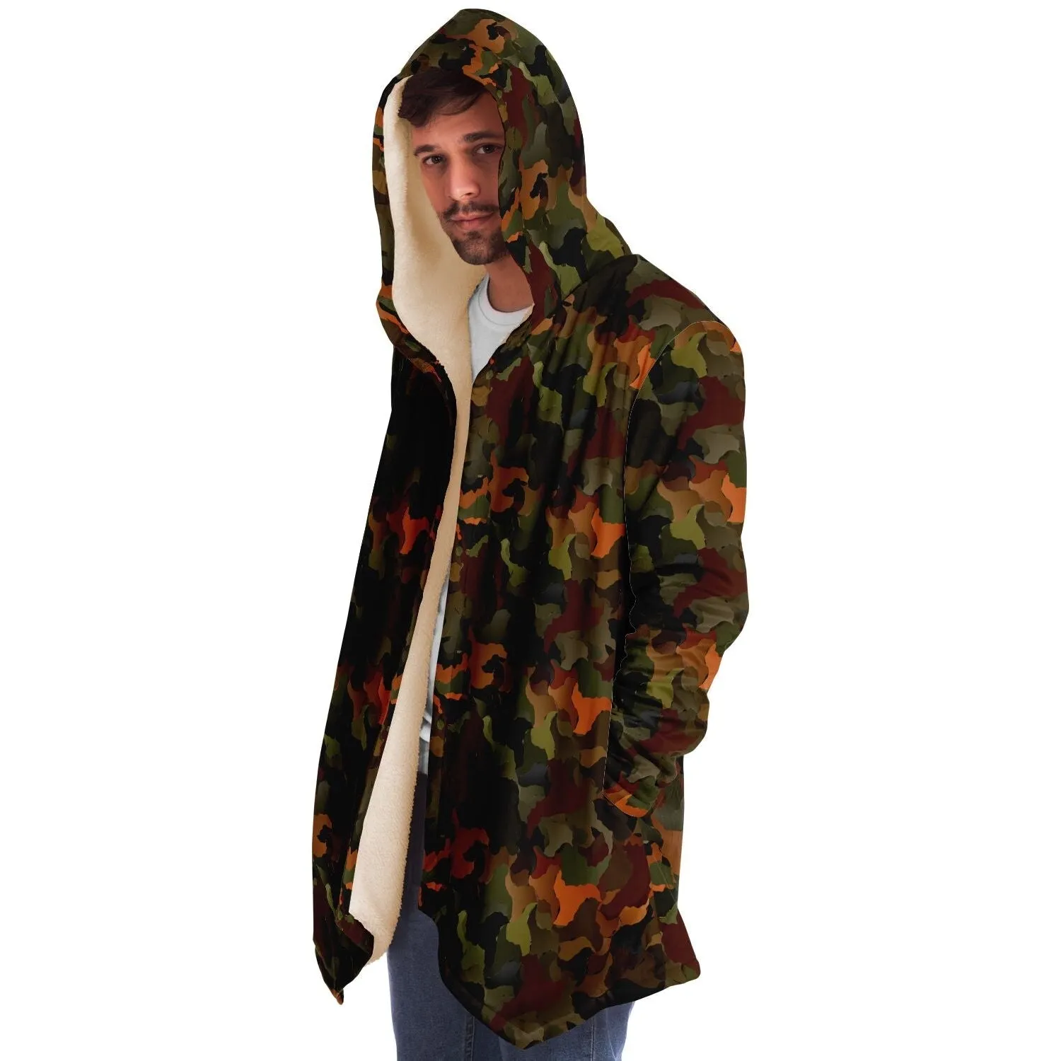 Comfort Camo Microfleece Cloak - Black or White Fleece