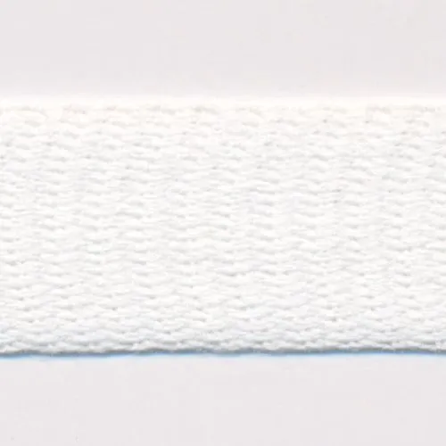 Cotton Knit Tape #01 White