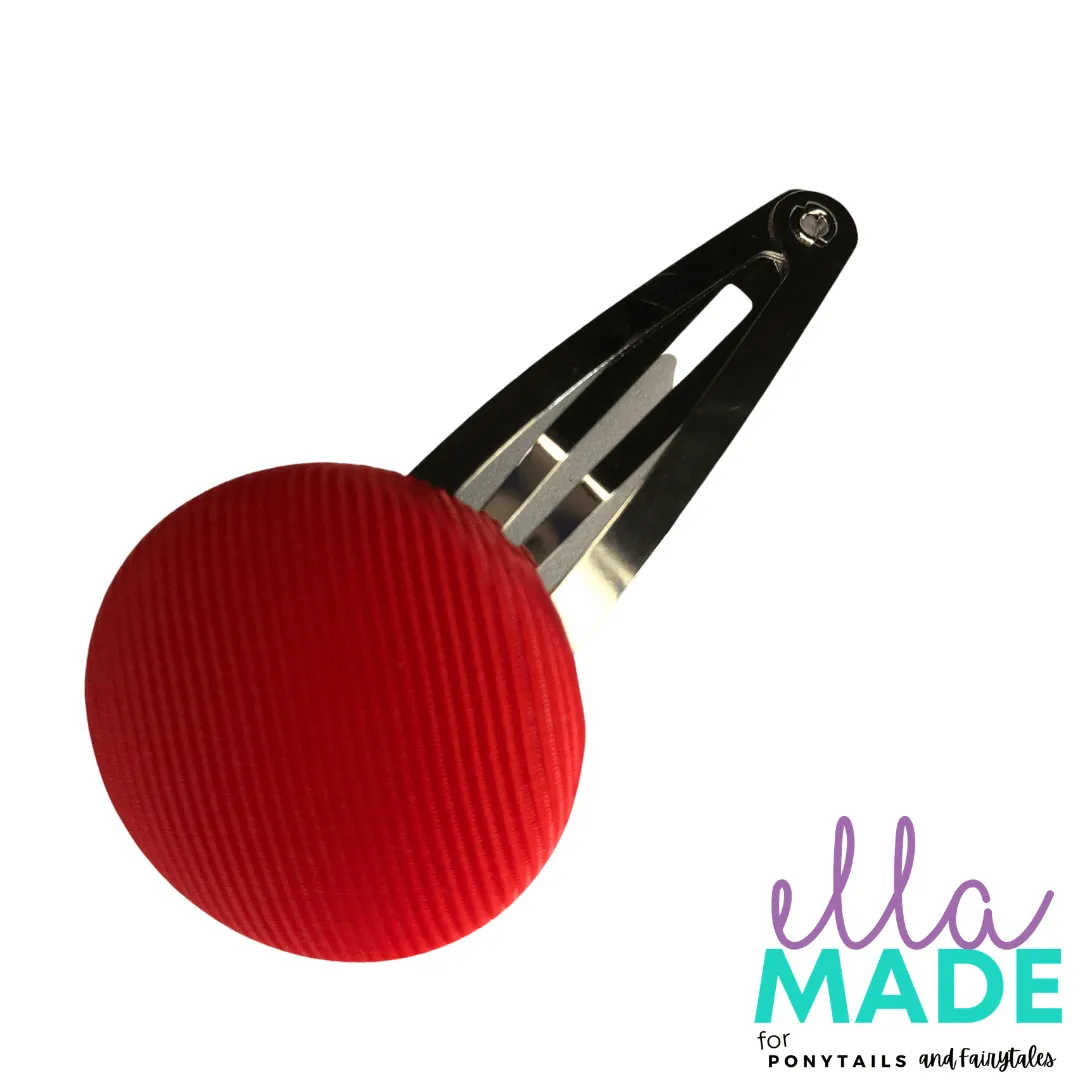 Covered Buttons: Solid Colours - Red