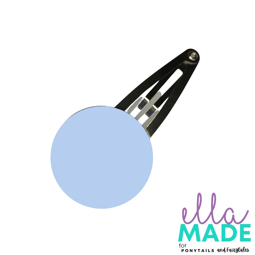 Covered Buttons: Solid Colours - Sky Blue