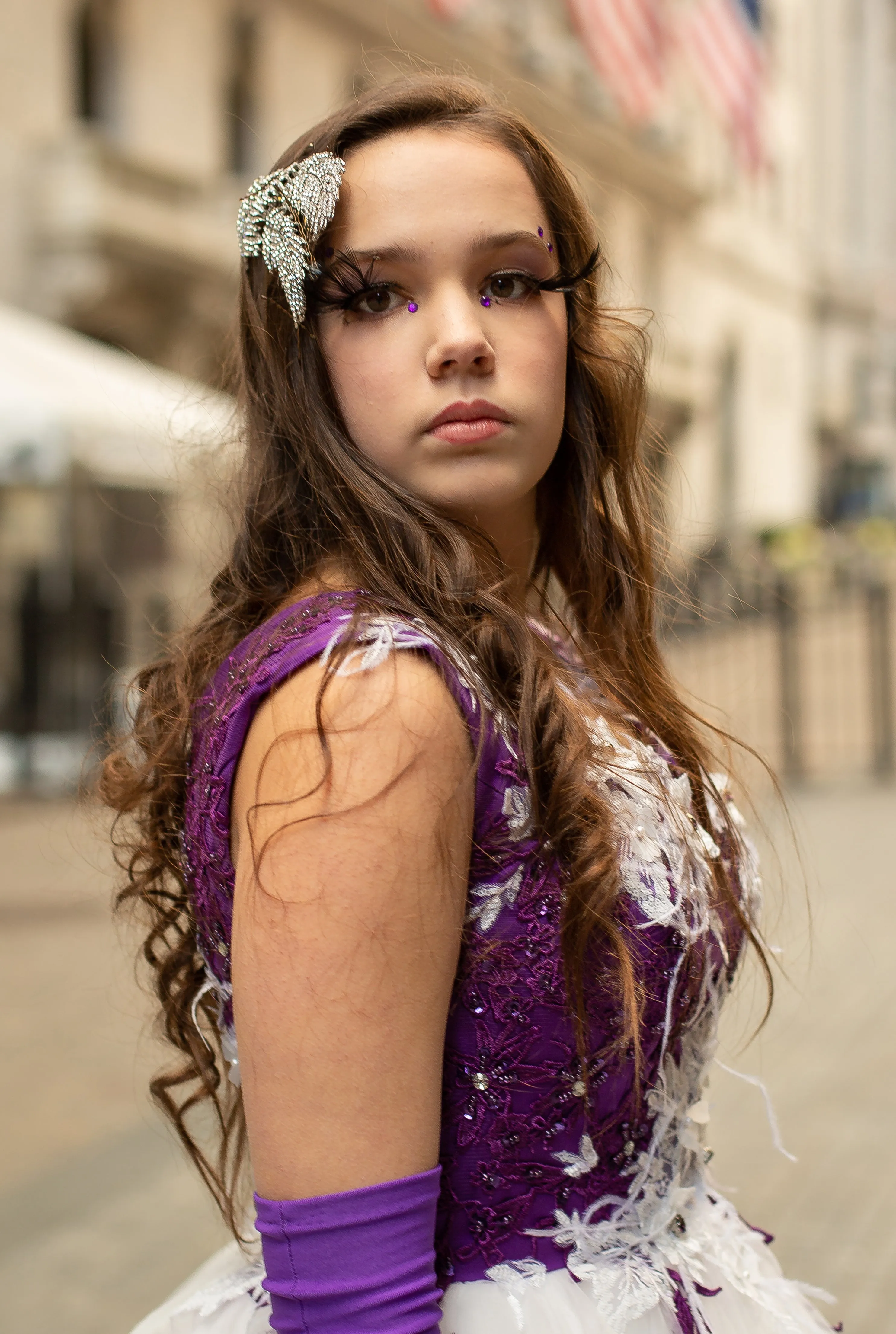Custom Gown "Amethyst Starling"