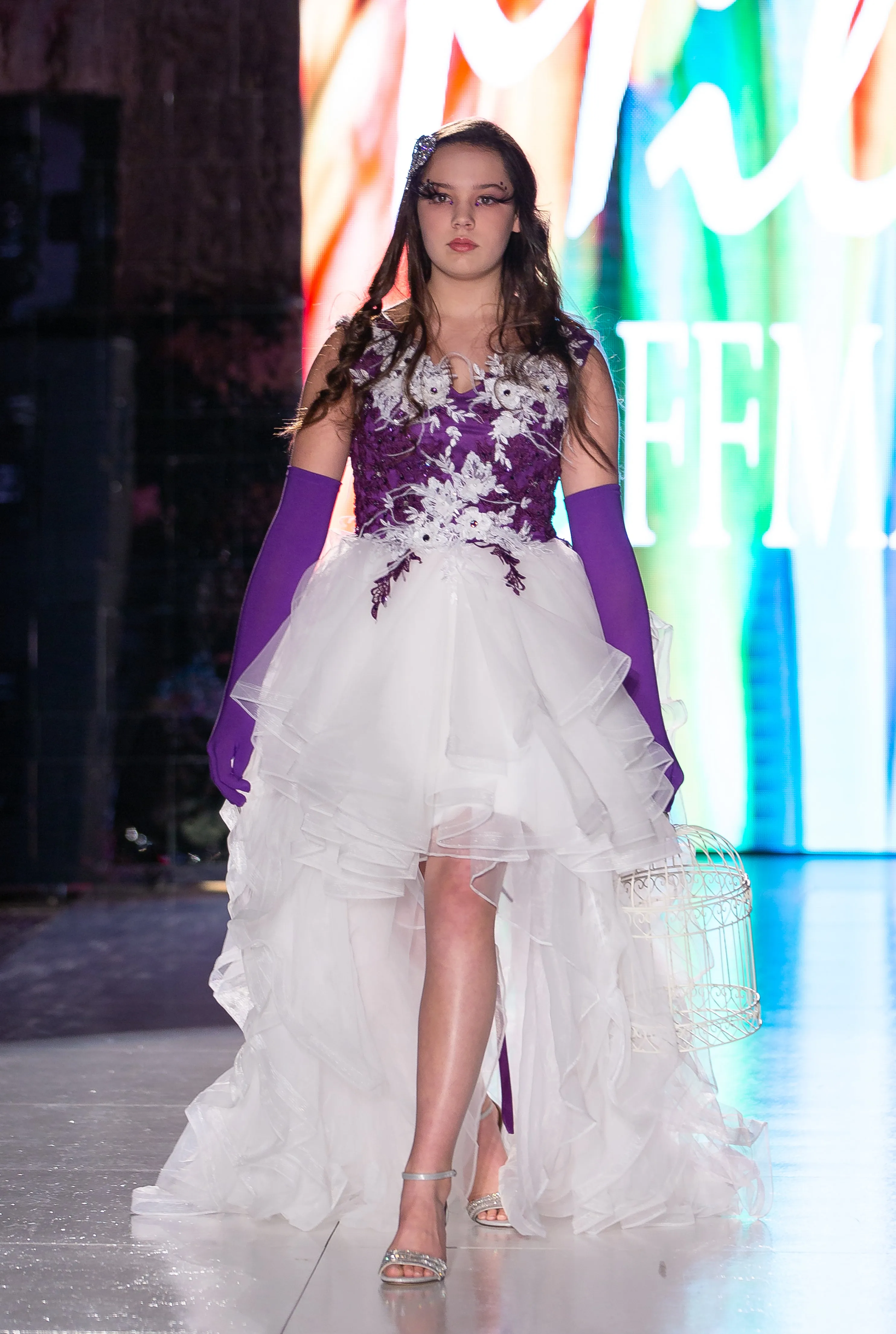 Custom Gown "Amethyst Starling"