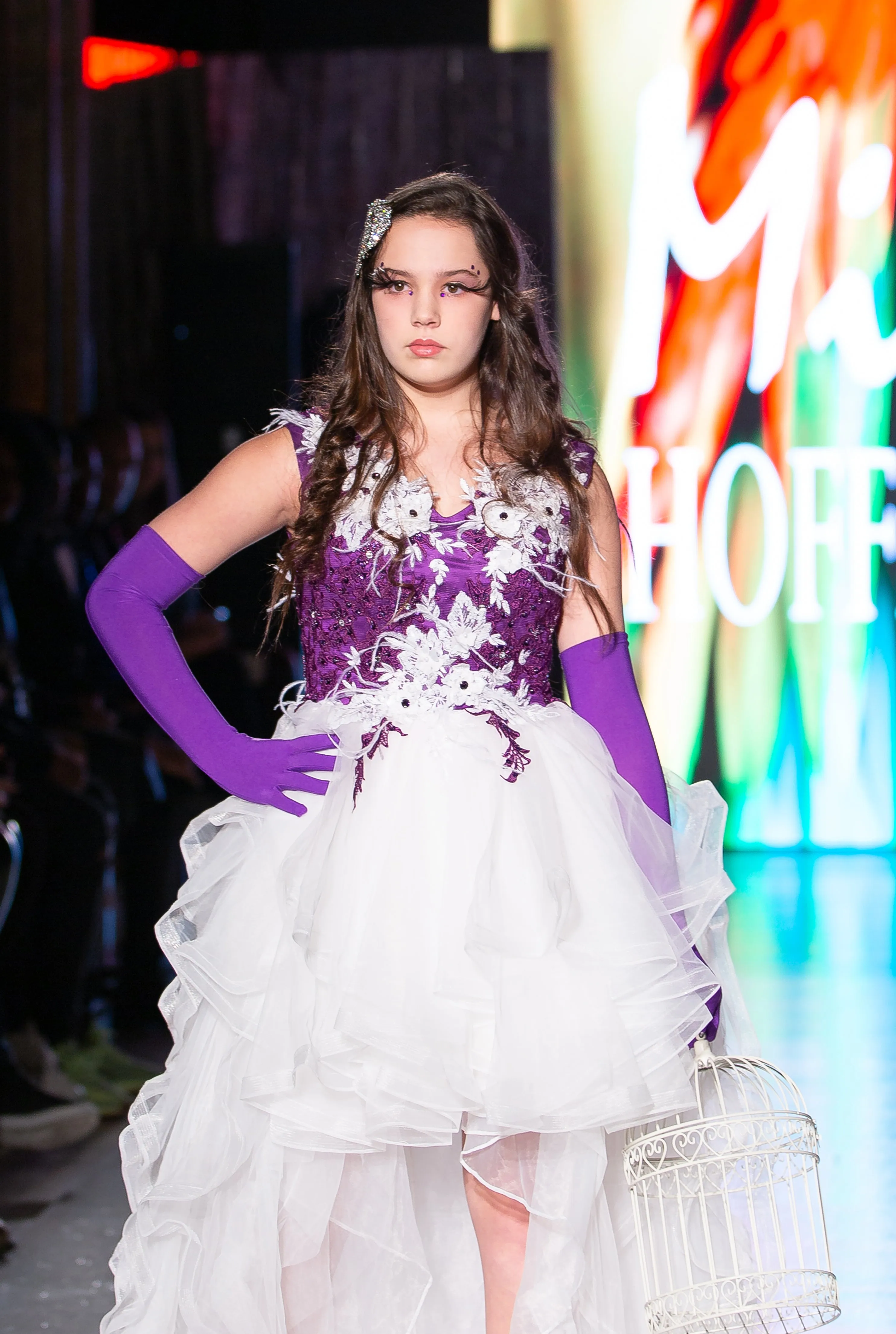 Custom Gown "Amethyst Starling"