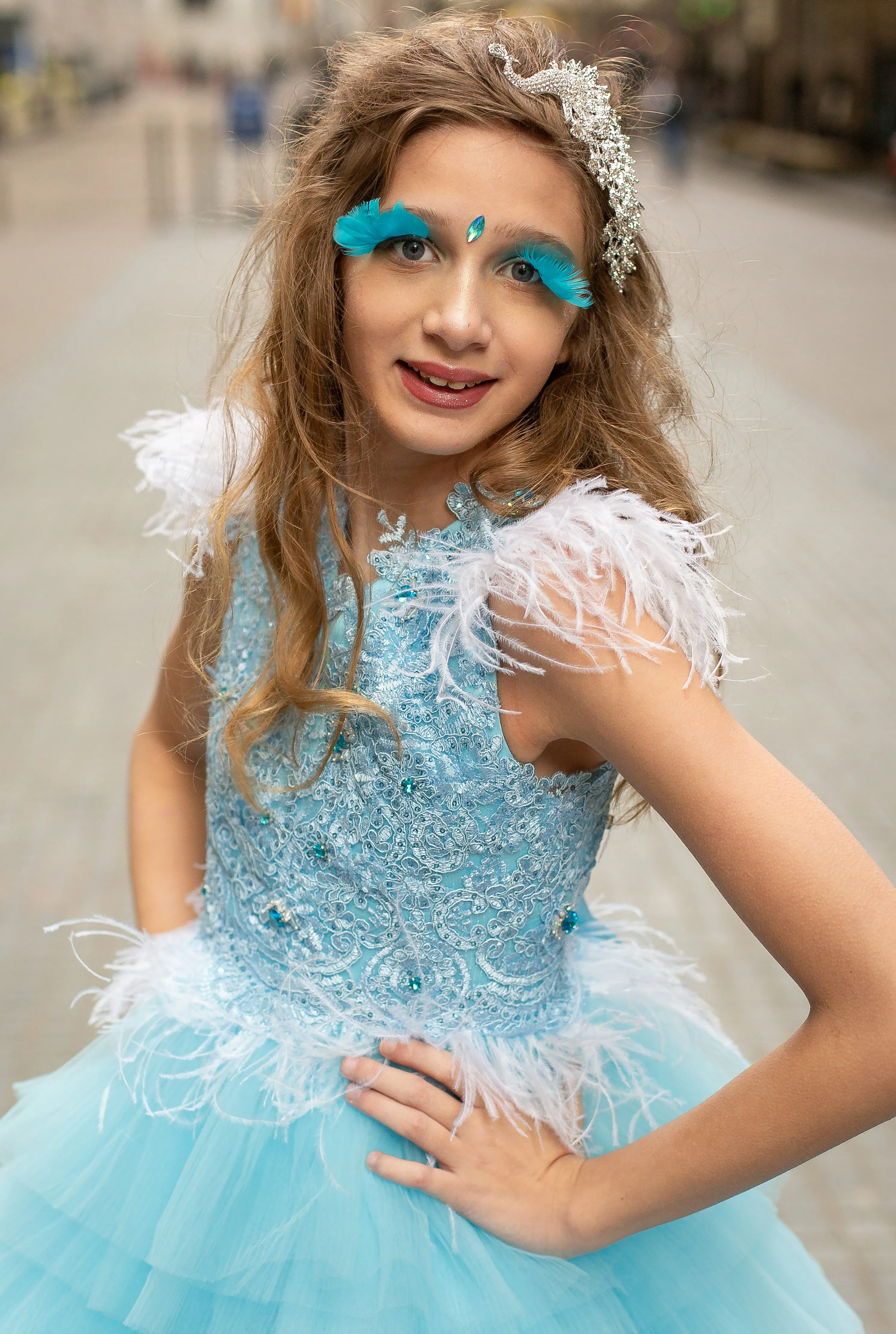 Custom Gown "Blue bird"