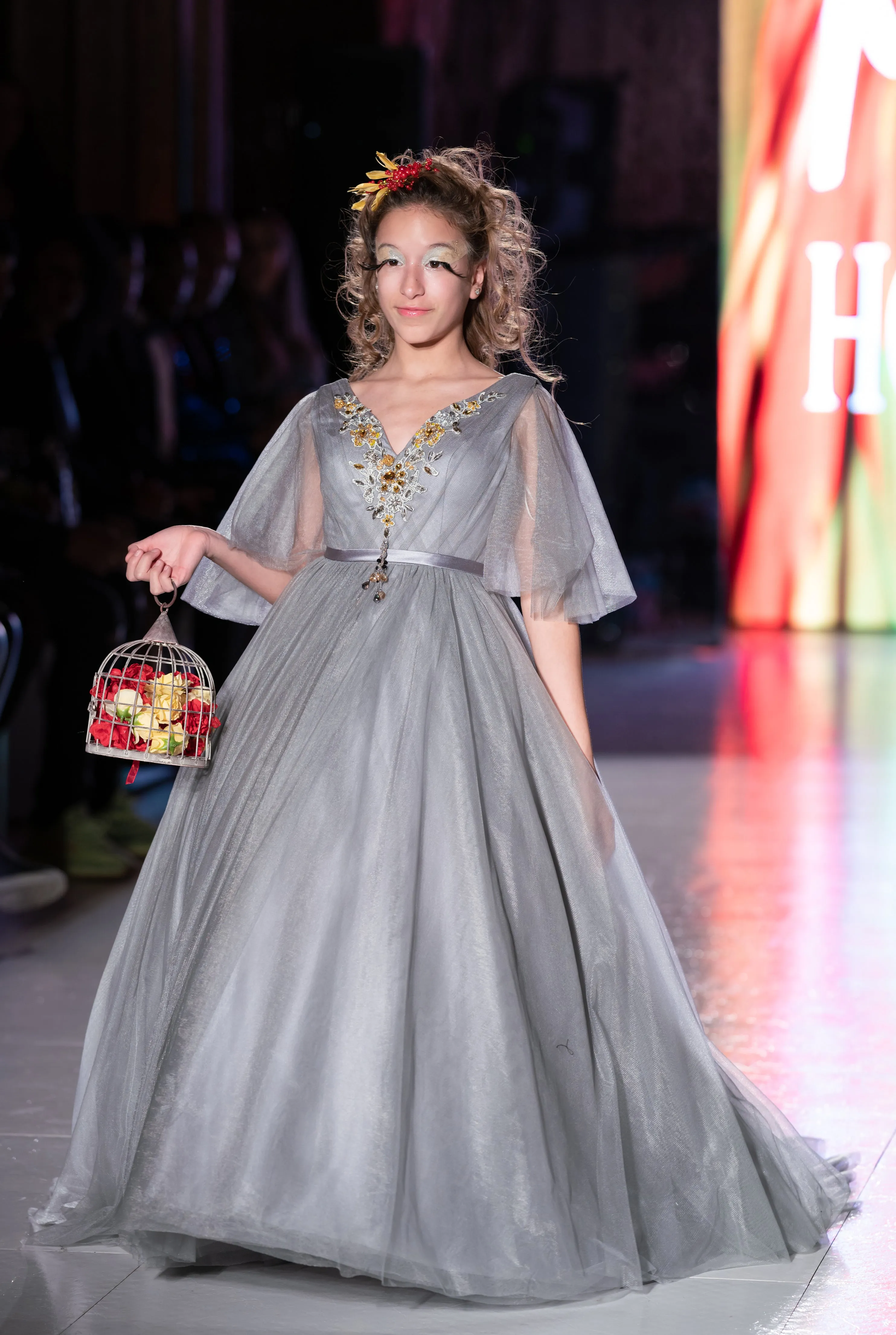 Custom Gown "Cedar Waxwing"