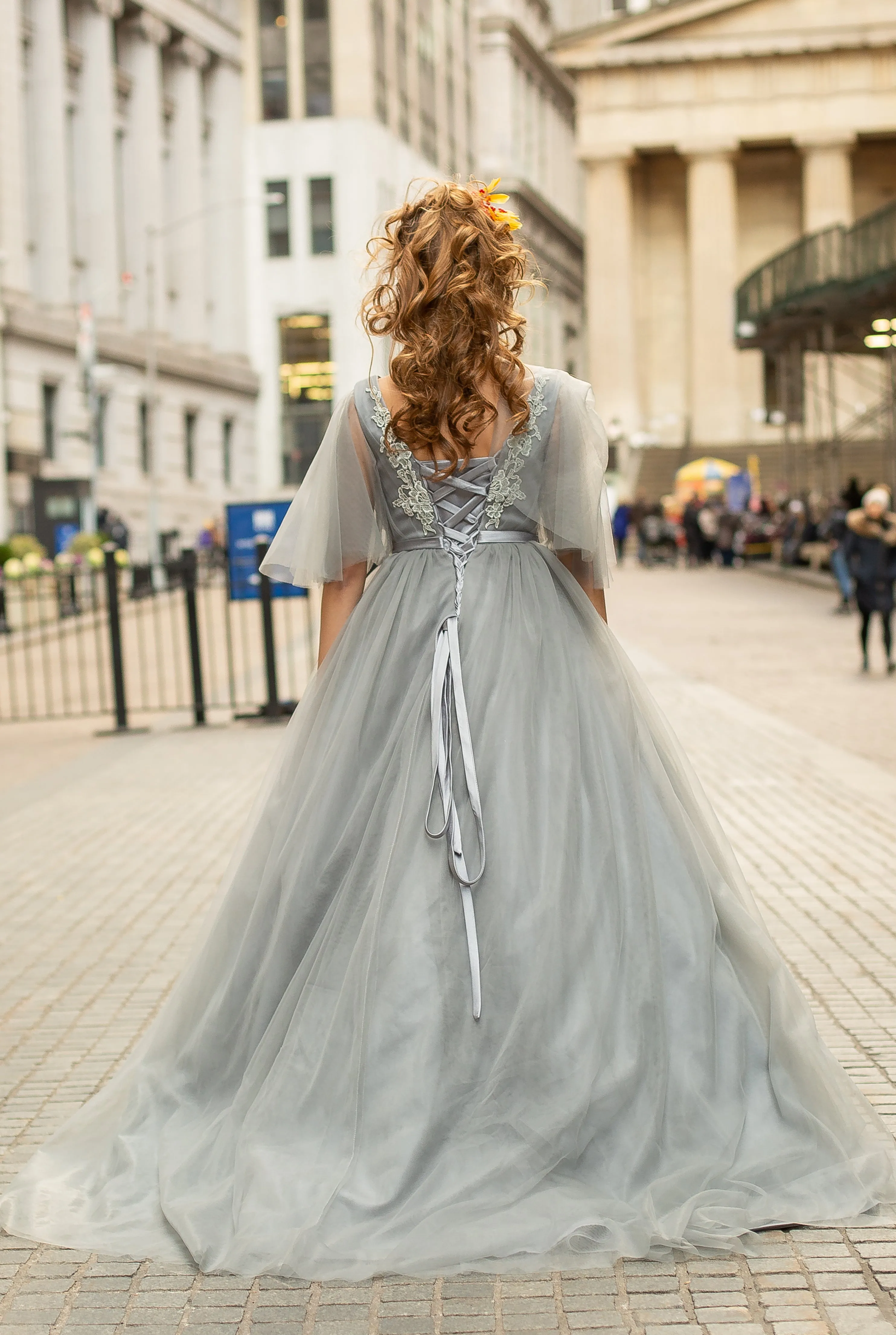 Custom Gown "Cedar Waxwing"