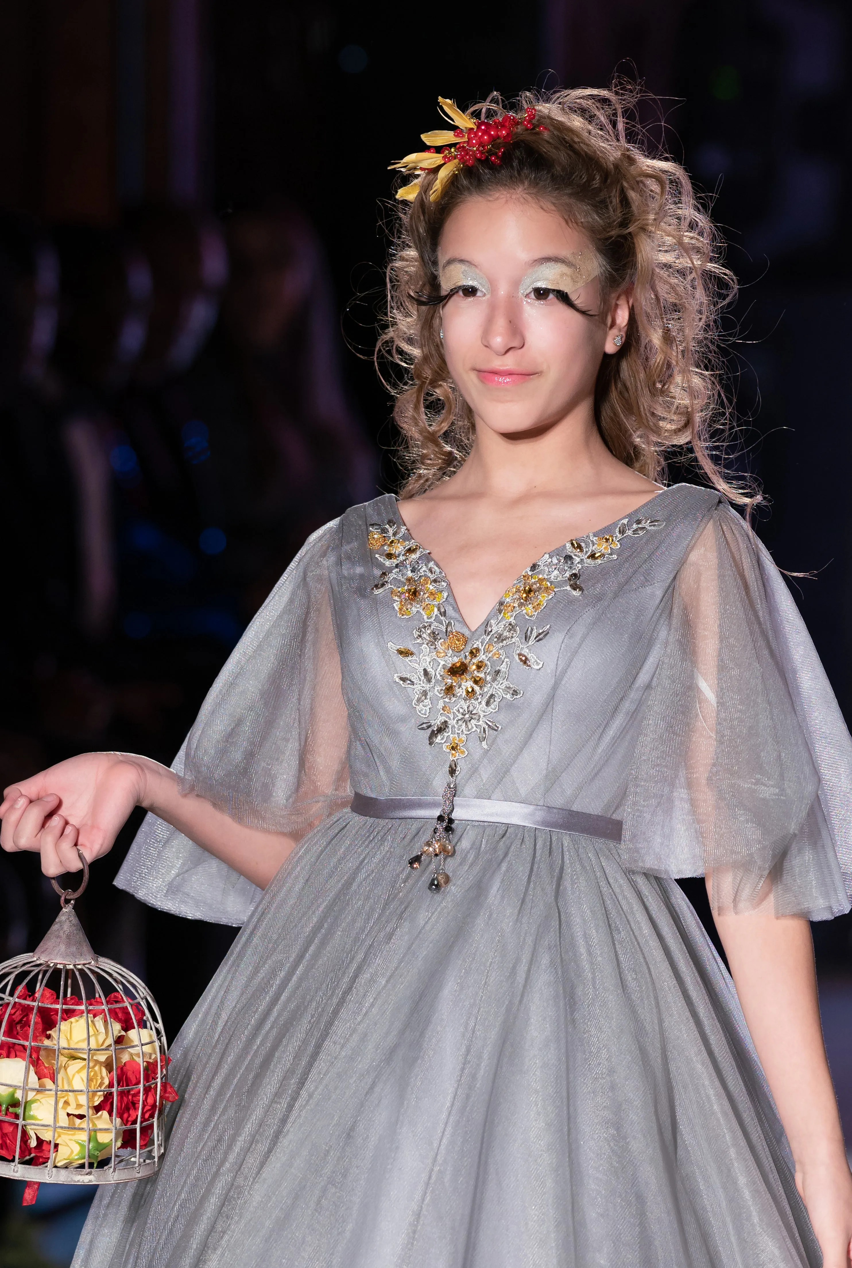 Custom Gown "Cedar Waxwing"