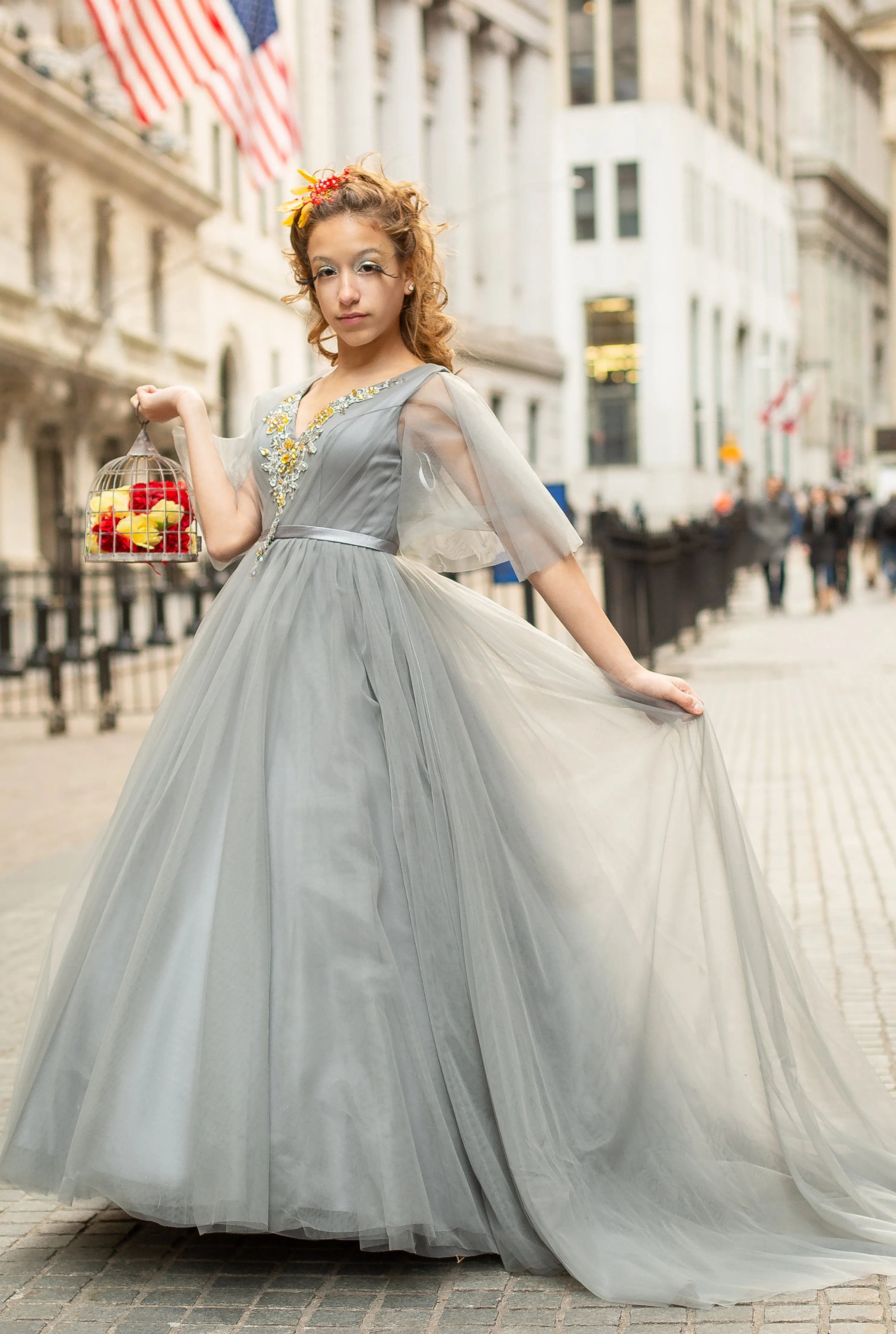 Custom Gown "Cedar Waxwing"