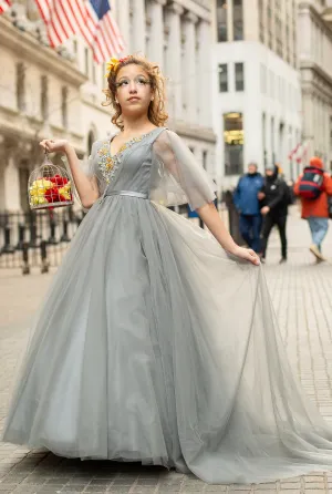Custom Gown "Cedar Waxwing"