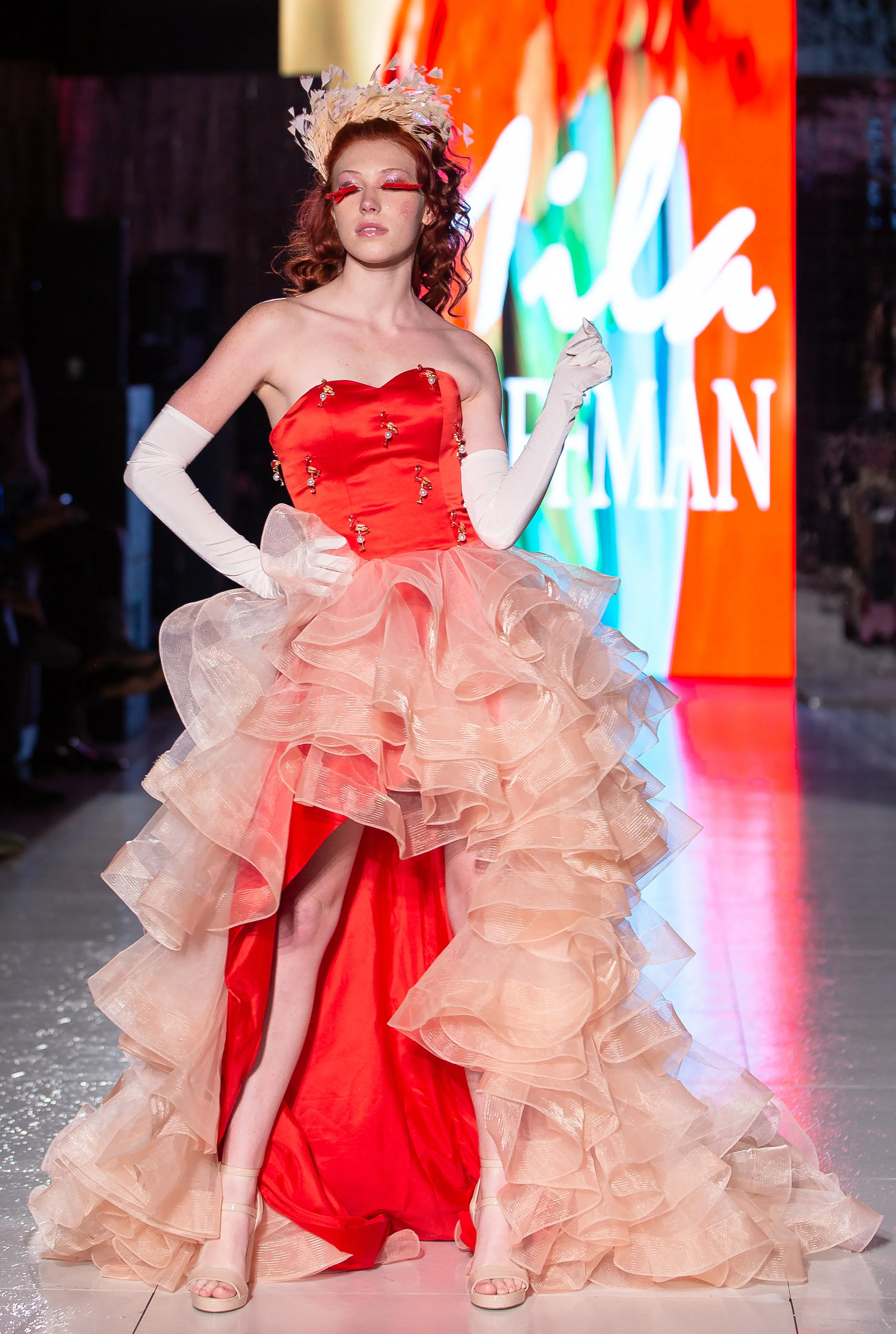 Custom Gown "Flamingo"