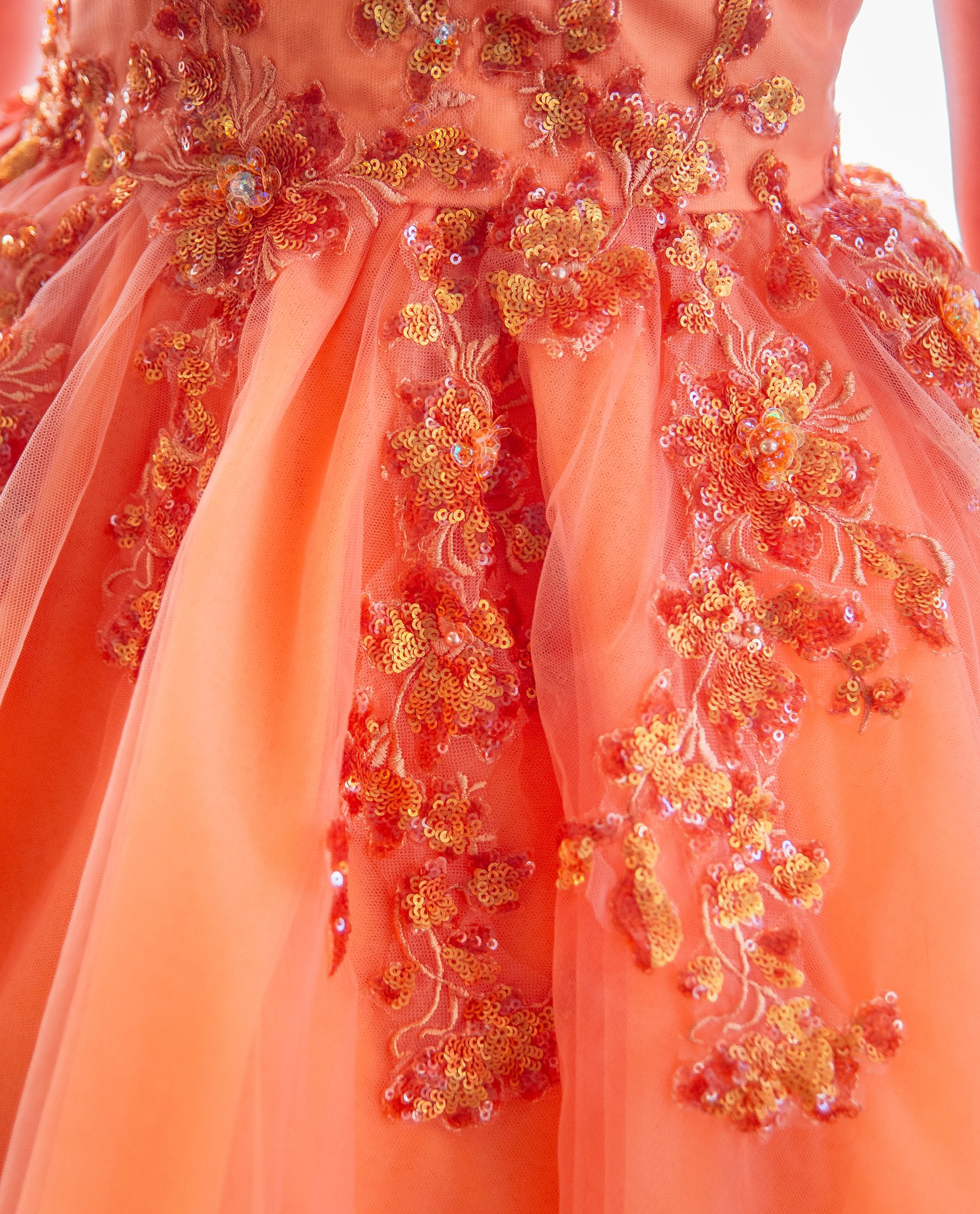 Custom Gown "Phoenix" with Large Wings