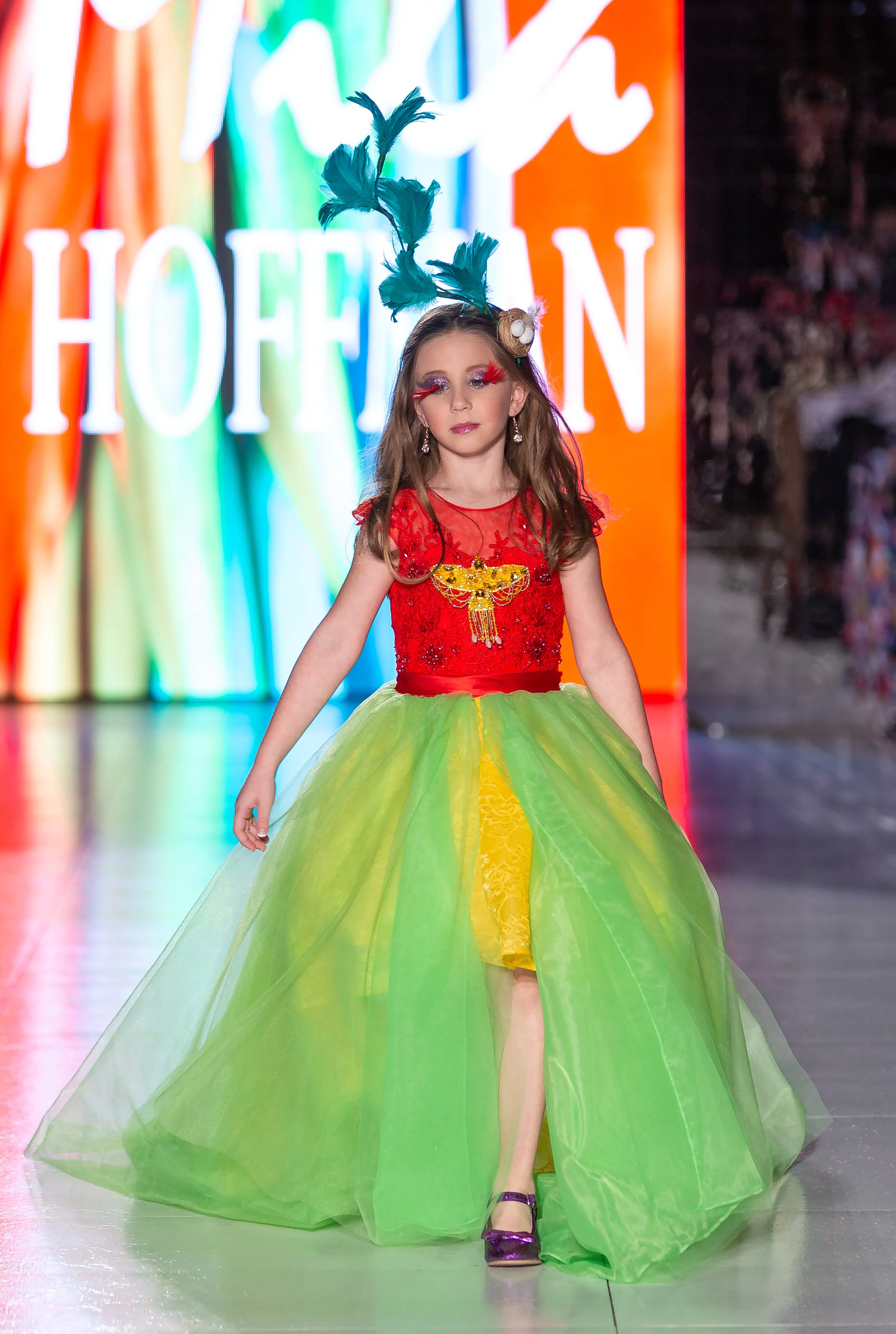 Custom Gown "Sun Conure"