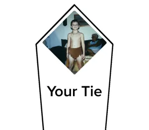 Custom Peel and Stick Photo Tie Patch (add to your own tie)