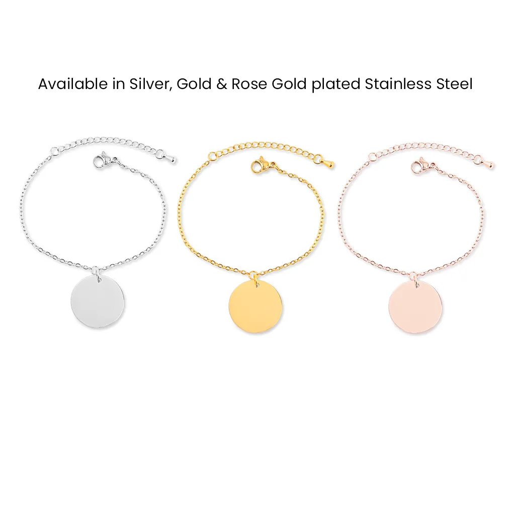 Custom Pendant Name Bracelet