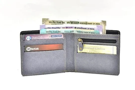 Customized with Name and Charm Men's 2 Pcs Travel Combo - Grey
