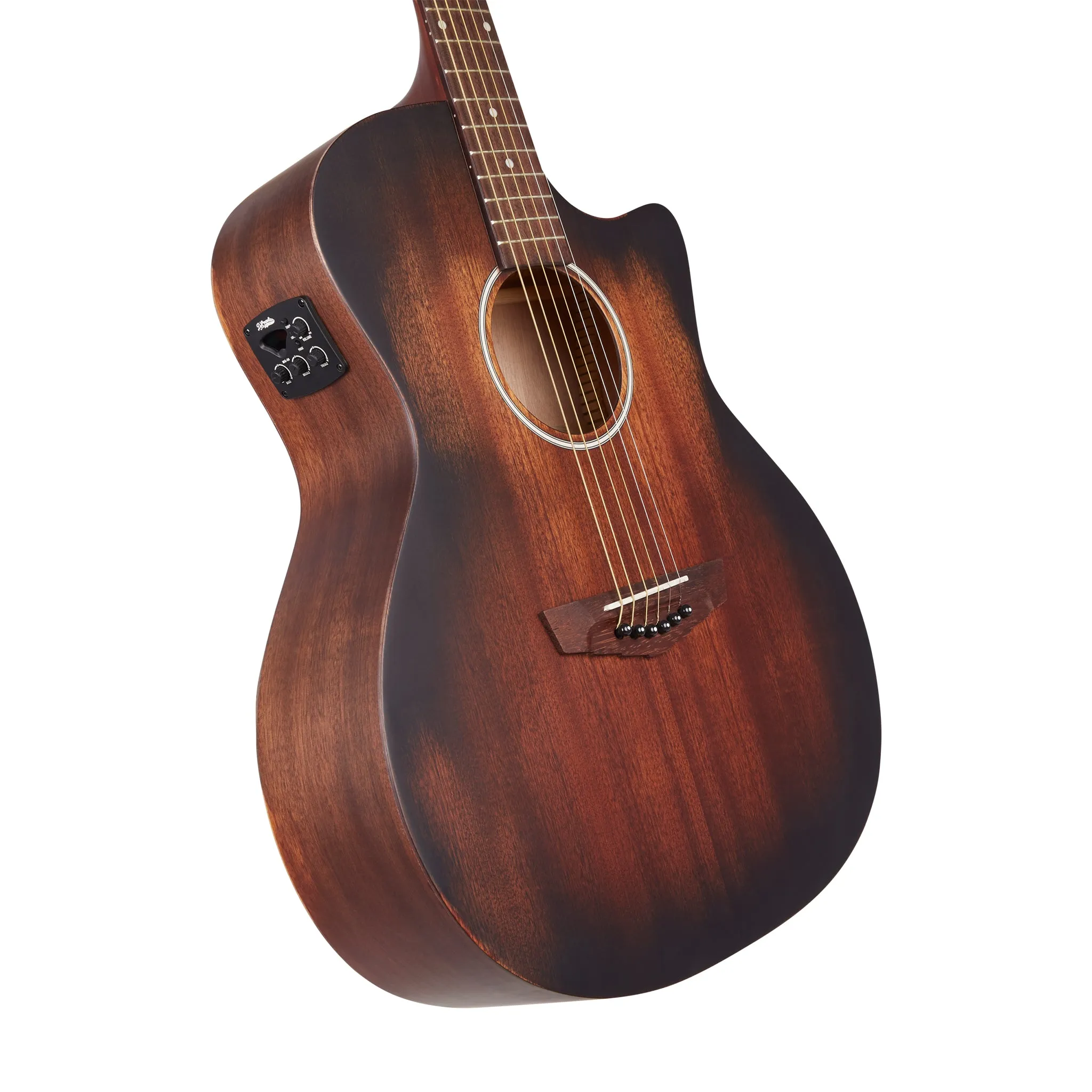 D'Angelico Premier Gramercy LS Grand Auditorium Acoustic Guitar, Aged Mahogany