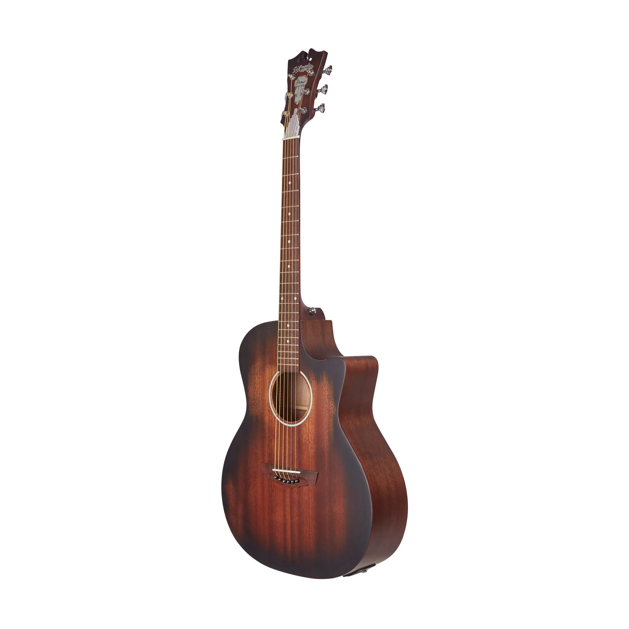 D'Angelico Premier Gramercy LS Grand Auditorium Acoustic Guitar, Aged Mahogany