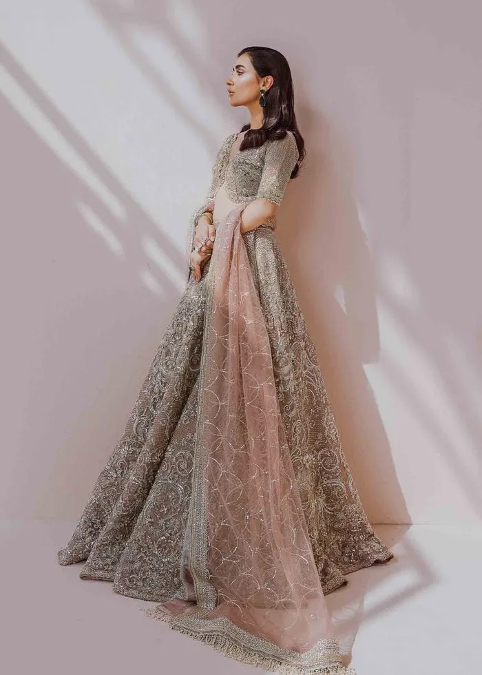 Designer Embellished Grey Indian Lehenga Choli #BN1160