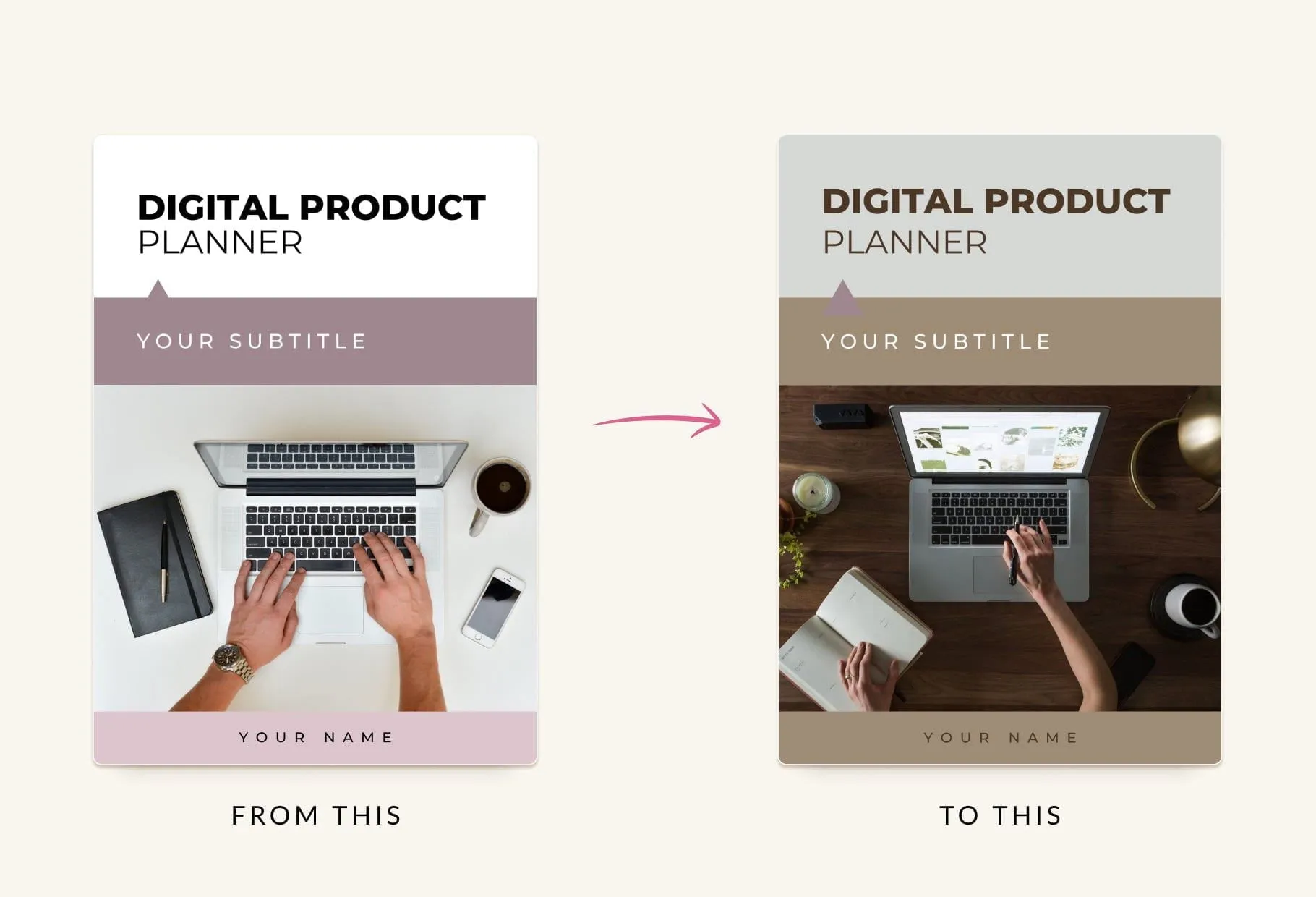 Digital Product Planner Canva Template