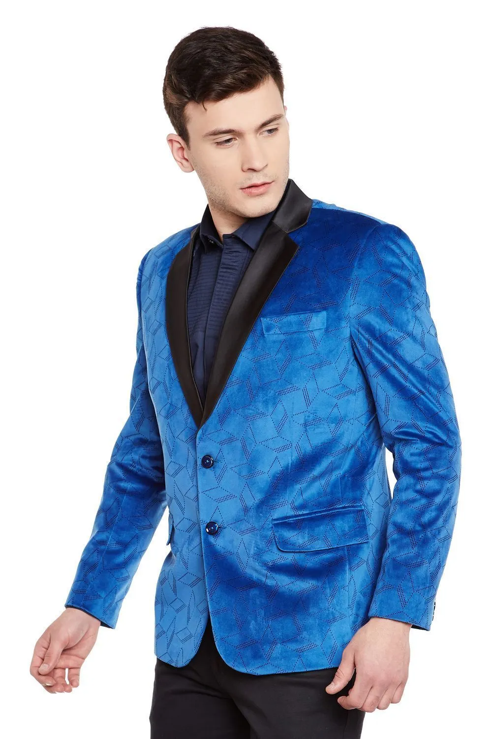 Dust Free Velvet Blue Tuxedo