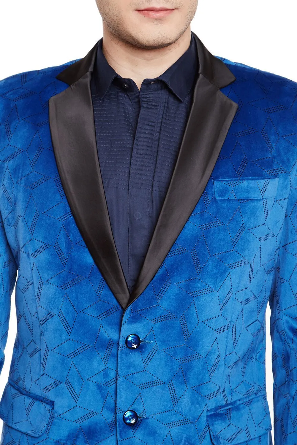 Dust Free Velvet Blue Tuxedo