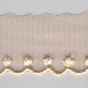 Embroidered Tulle Lace #10 Coconut