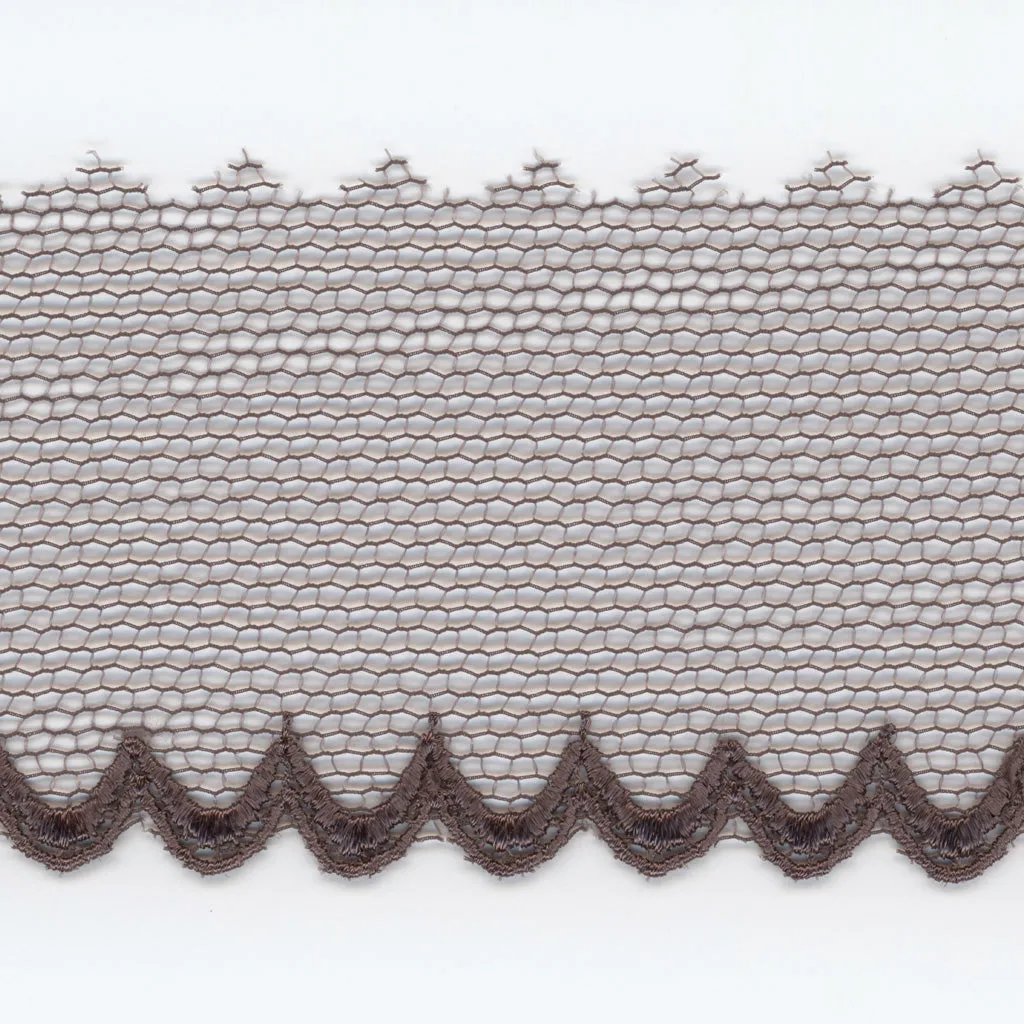 Embroidered Tulle Lace #141 Dark Plum