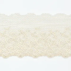 Embroidered Tulle Lace #158 Milk