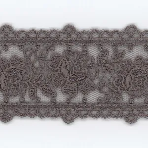 Embroidered Tulle Lace #159 Medium Gray