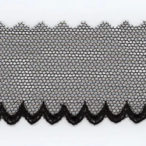 Embroidered Tulle Lace #50 Black