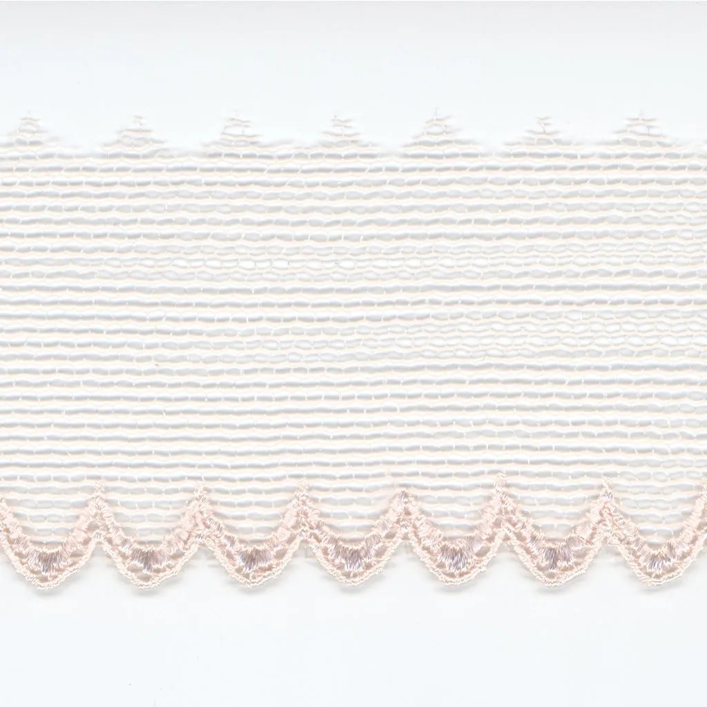 Embroidered Tulle Lace #60 Marshmallow Pink