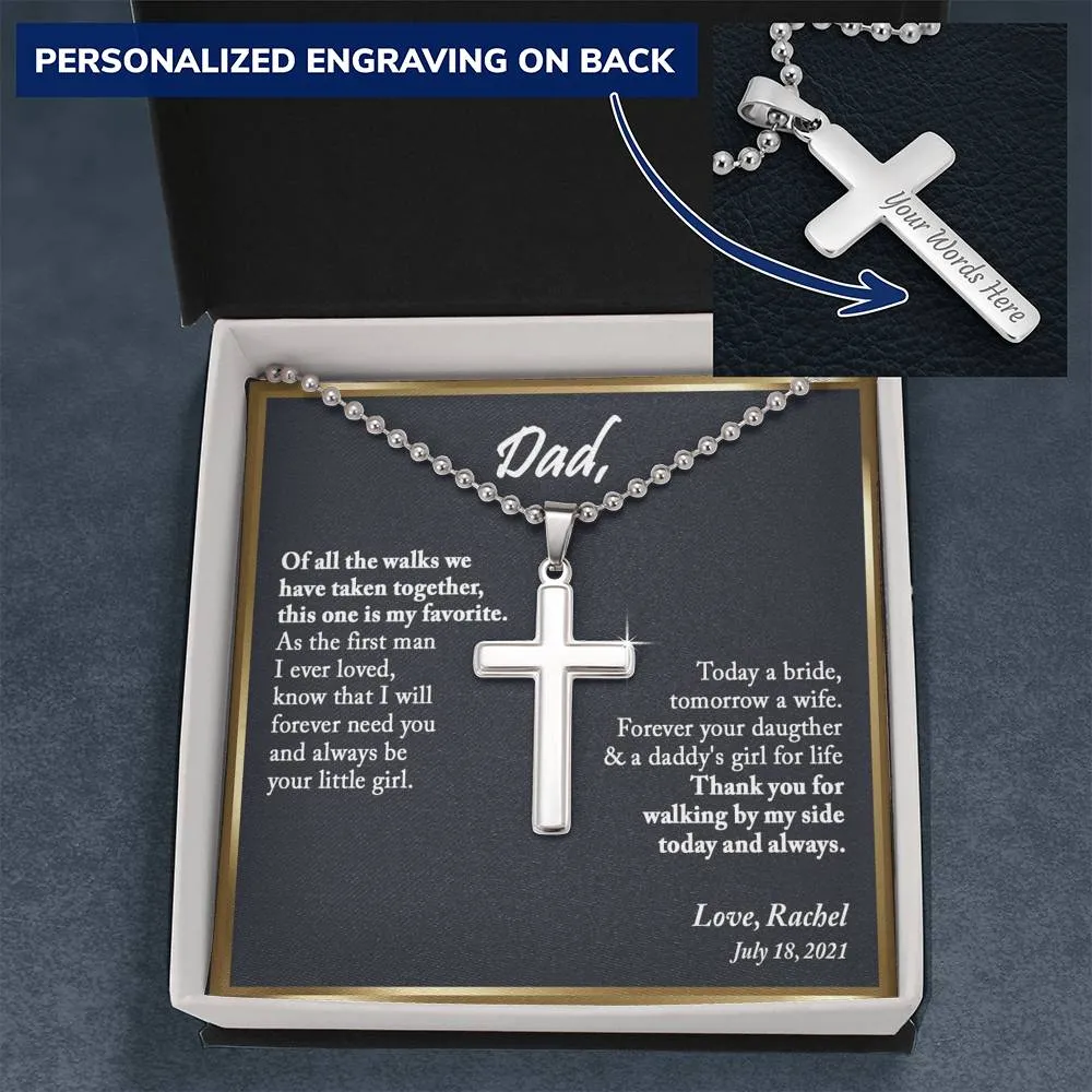 Father of the Bride Gift, Father of the Bride Gift from Daughter, Dad Gift - Ball Chain