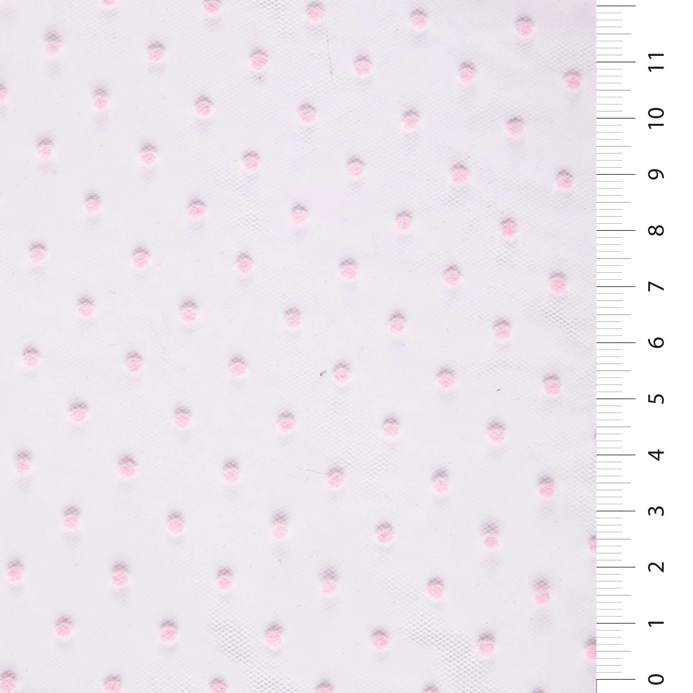 Flocked Tulle Fabric with Small Polka Dots