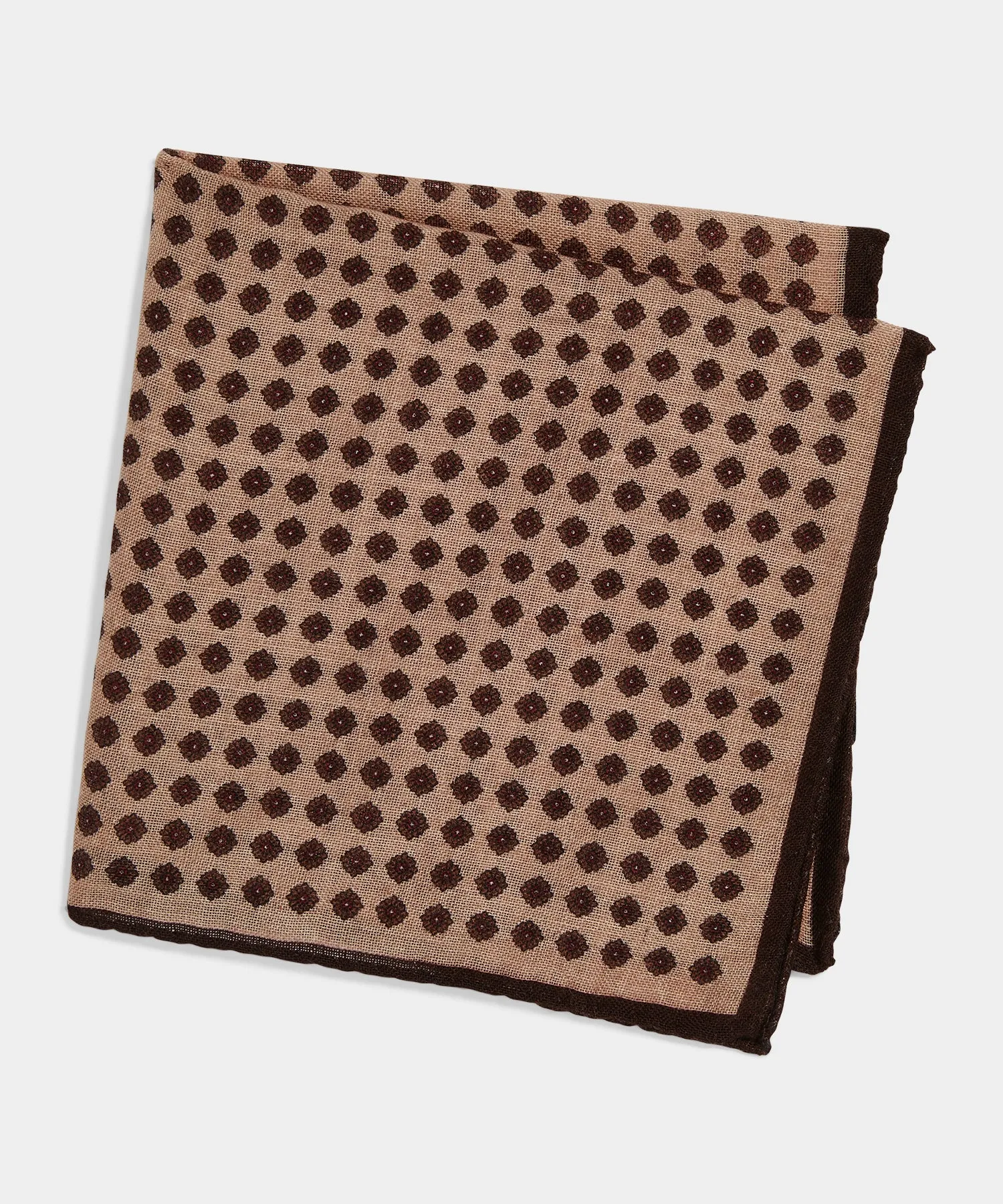 Floral Pocket Square in Cream