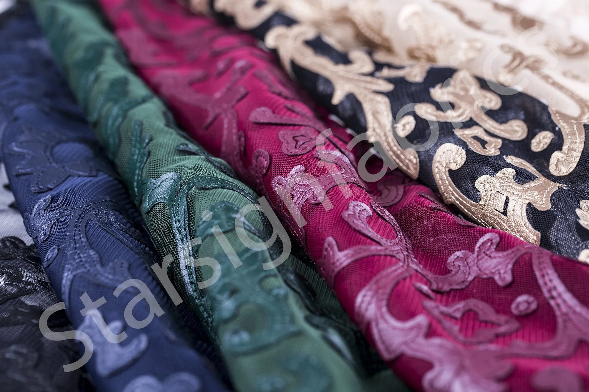Forest Design Kyoto Style Faux Leather Fabric