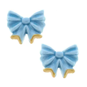 Francine Porcelain Bow Stud Earrings