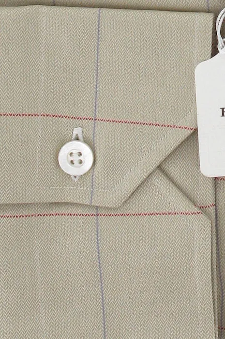 Fray Beige Casual Shirt – Size: Small US