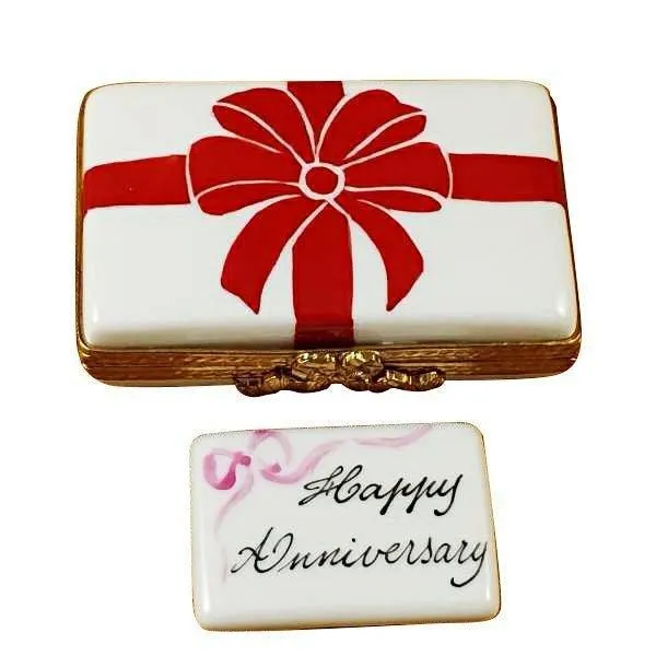 Gift with Red Bow - Happy Anniversary