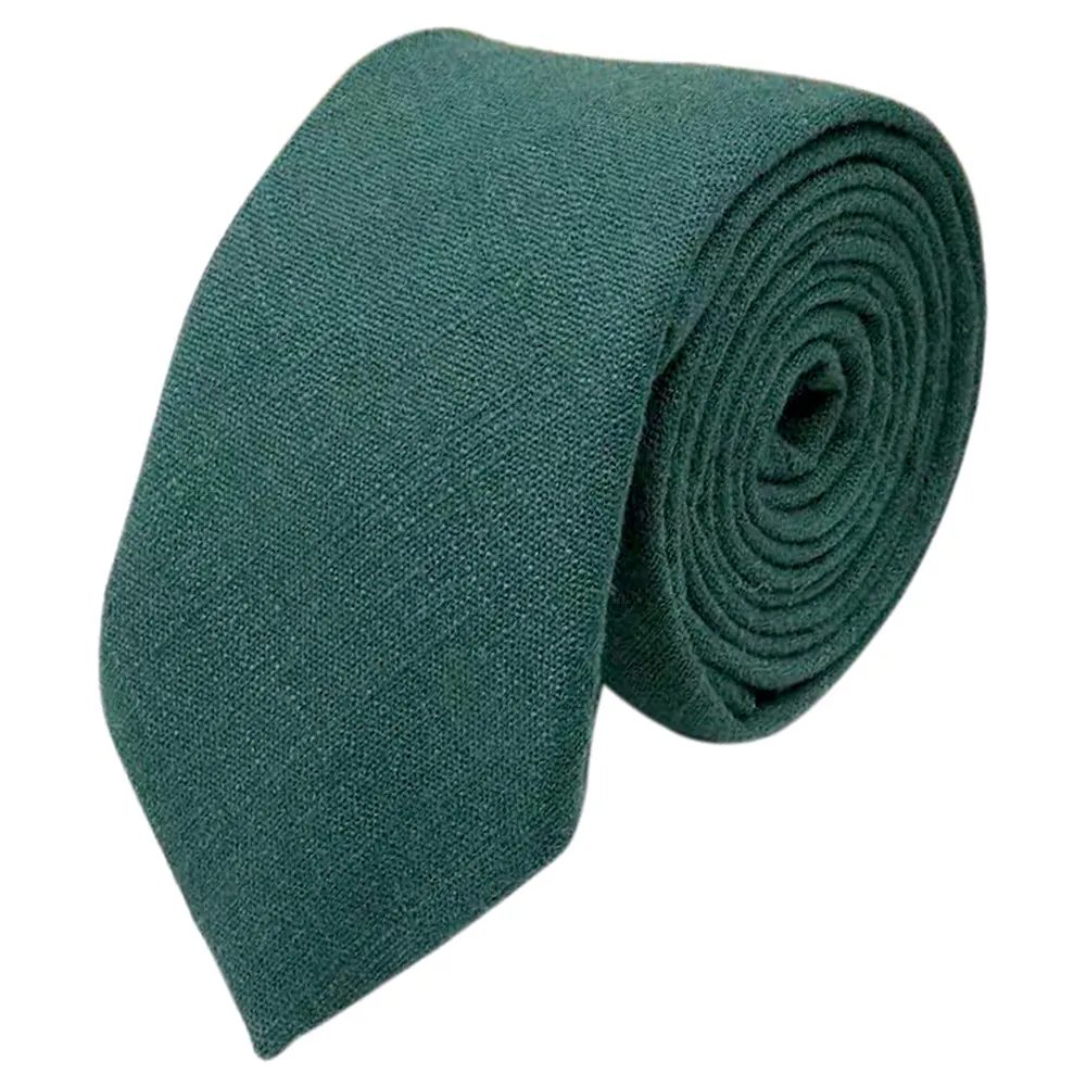Gilbert Emerald Green Cotton Blend Tie and Cream & Pink Floral Pocket Square Set