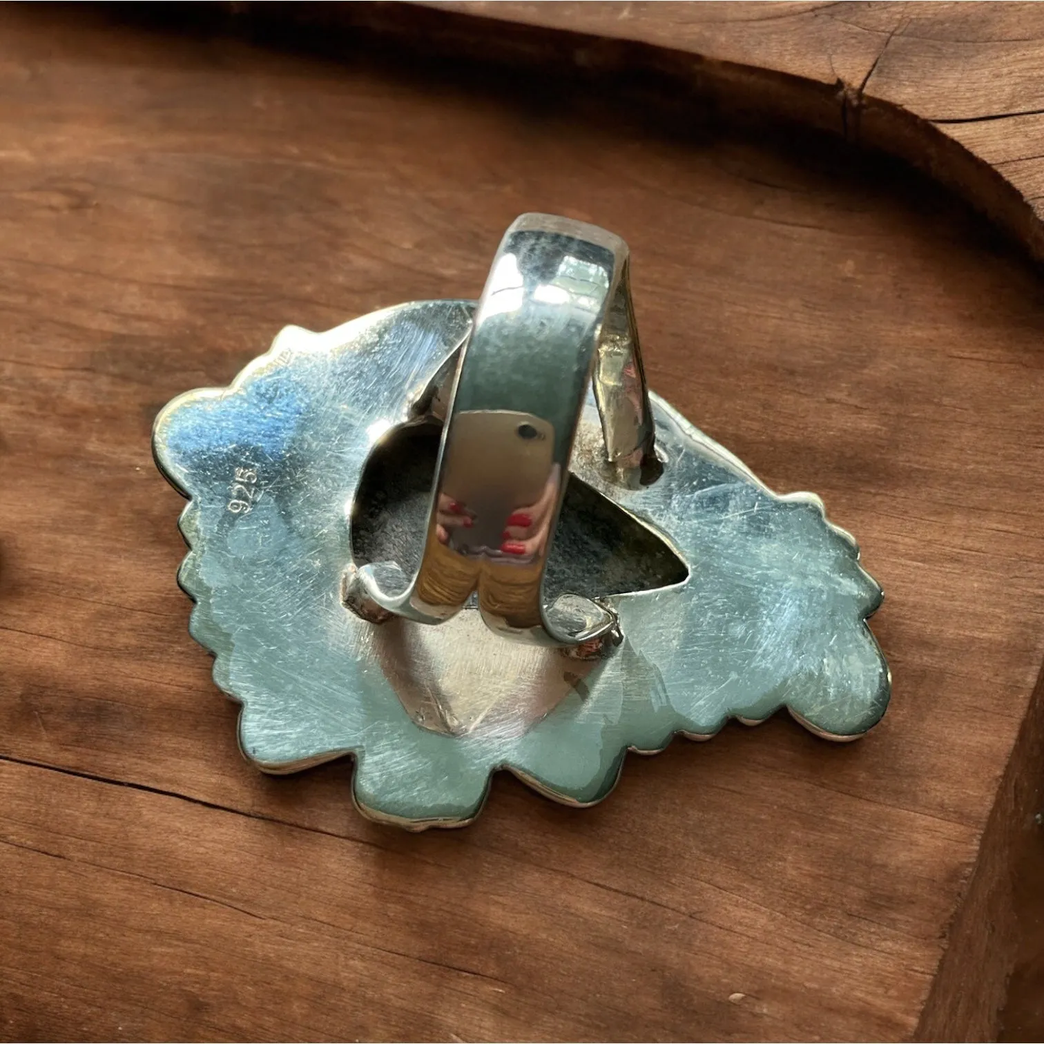 Green Gargunjula Solid 925 Sterling Silver Ring 8